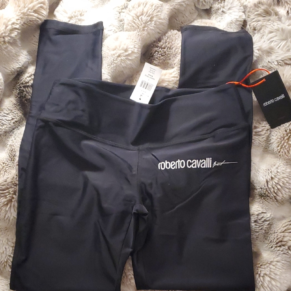 Roberto Cavalli Midnight Black Leggings